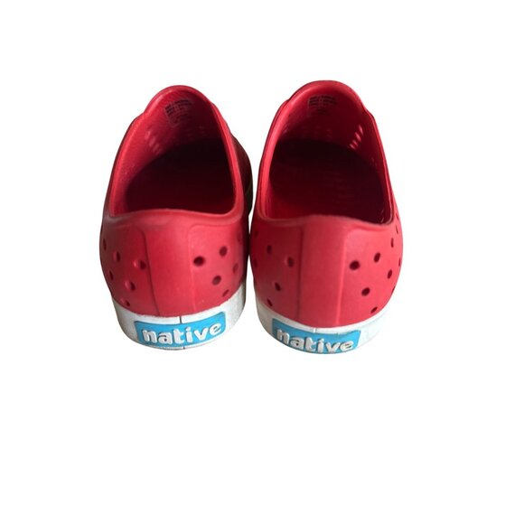 Native Minnie Mouse Red Perforated Kids Play Shoes C12 - Picture 4 of 6